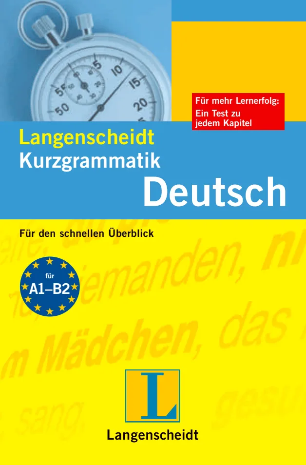 جلد کتاب Langenscheidt Kurzgrammatik Deutsch A1-B2