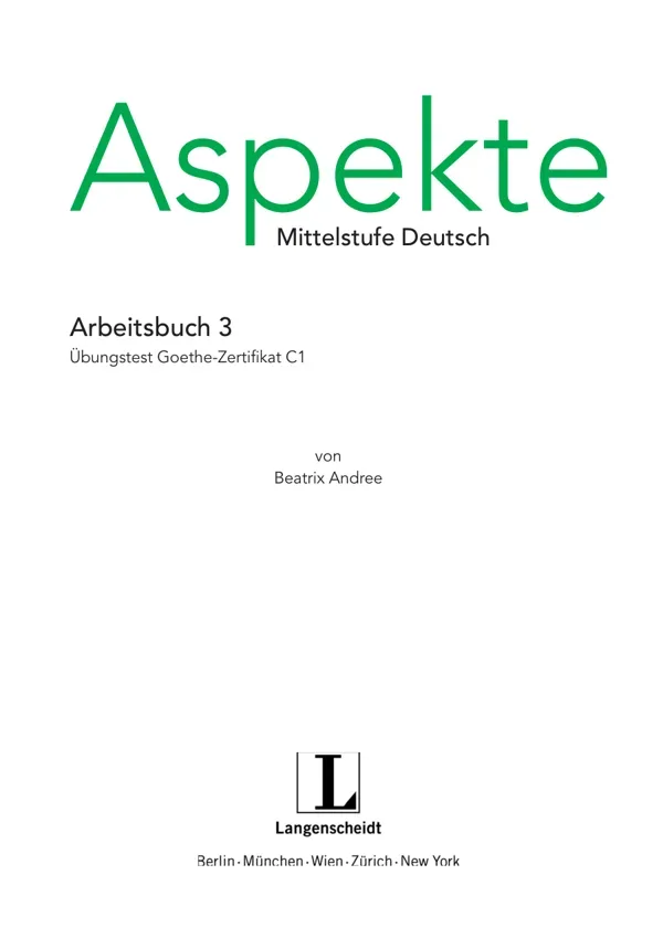 جلد کتاب Aspekte C1 - Übungstest Goethe-Zertifikat C1