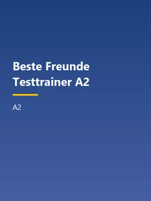 جلد کتاب Beste Freunde Testtrainer A2