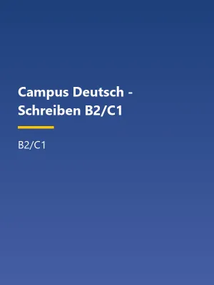 جلد کتاب Campus Deutsch - Schreiben B2 C1