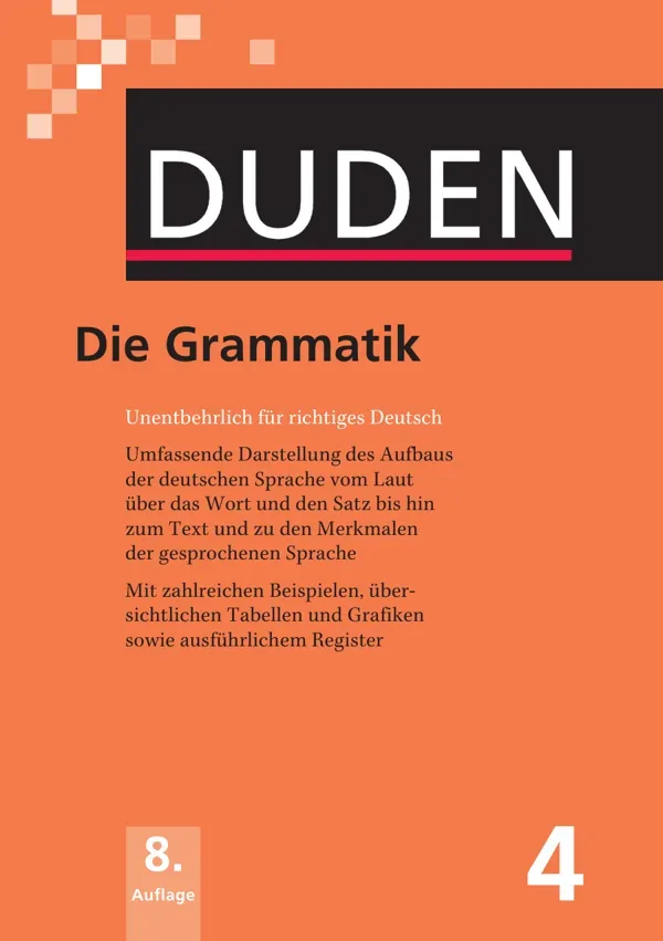 جلد کتاب Duden - Die Grammatik 8 Auflage