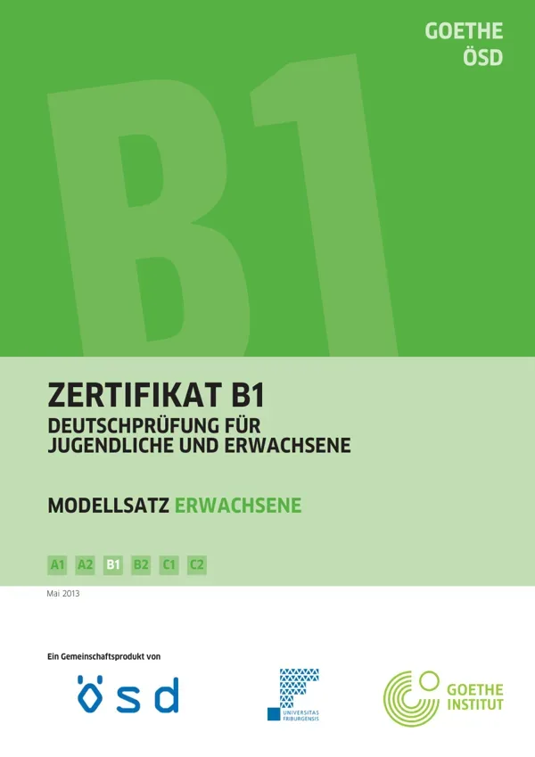 جلد کتاب Goethe-Zertifikat B1 - Modellsatz Hören German4Free