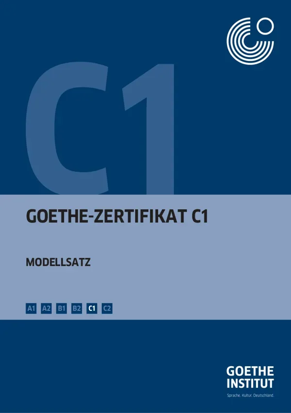 جلد کتاب Goethe-Zertifikat - Modellsätze und Übungssätze A1 bis C2
