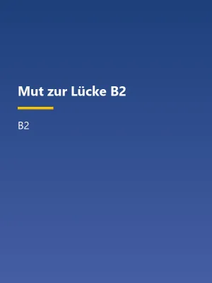 جلد کتاب Mut zur Lücke B2