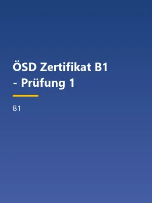 جلد کتاب ÖSD Zertifikat B1 - Prüfung 1