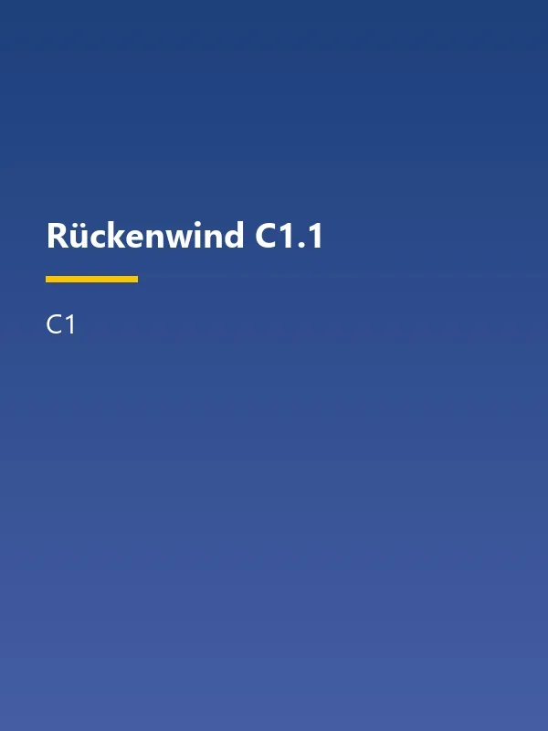 جلد کتاب Rückenwind C1 1
