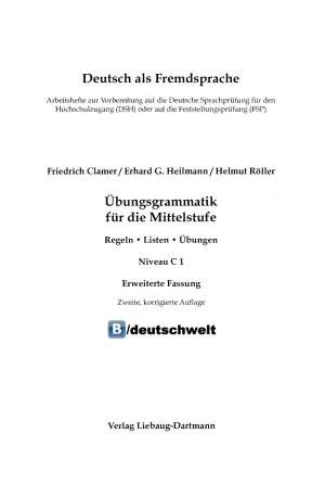 جلد کتاب Übungsgrammatik für die Mittelstufe C1